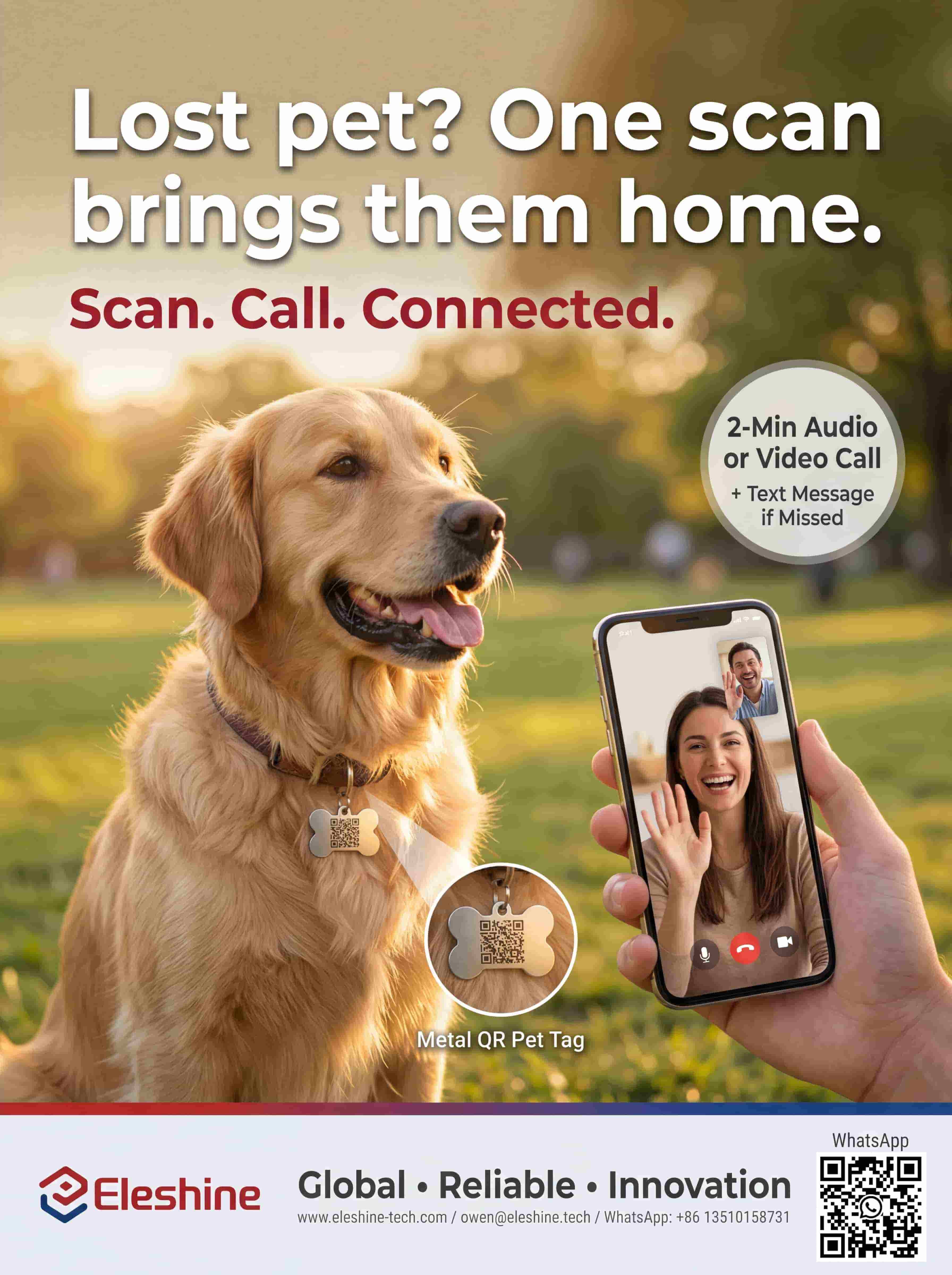 Eleshine Instant QR Call IQ001 WebRTC QR call security device product design detail