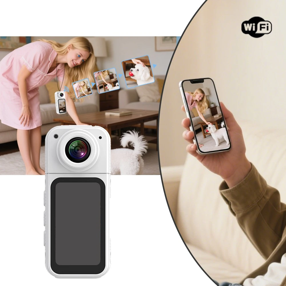 Eleshine WiFi Thumb Mini Camera S70 thumb mini WiFi camera sports and travel camera scenario image 8