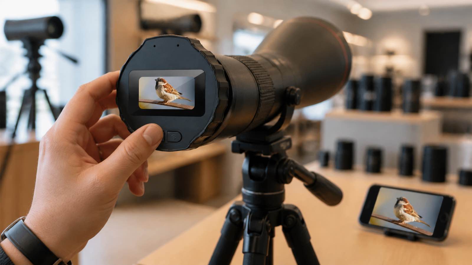V13 wireless eyepiece camera fit test on approved telescope equipment