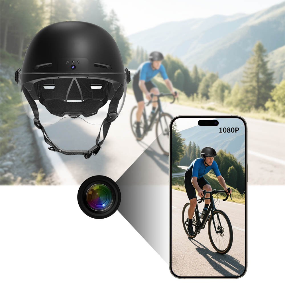 Eleshine Riding Camera Recorder Helmet RAW2 helmet action camera sports and travel camera scenario image 8