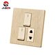 2 GANG + 1 SOCKET