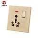 1 GANG + 16A SOCKET MF SOCKET WITH INDICATOR