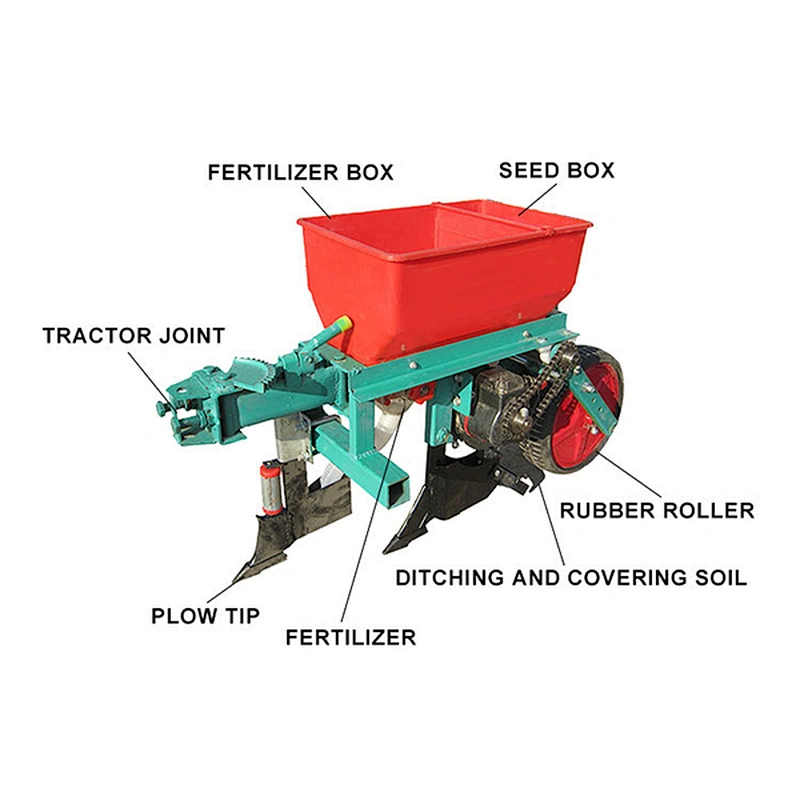 Single Row Soybean Corn Planter Fertilization For Walking Tractor