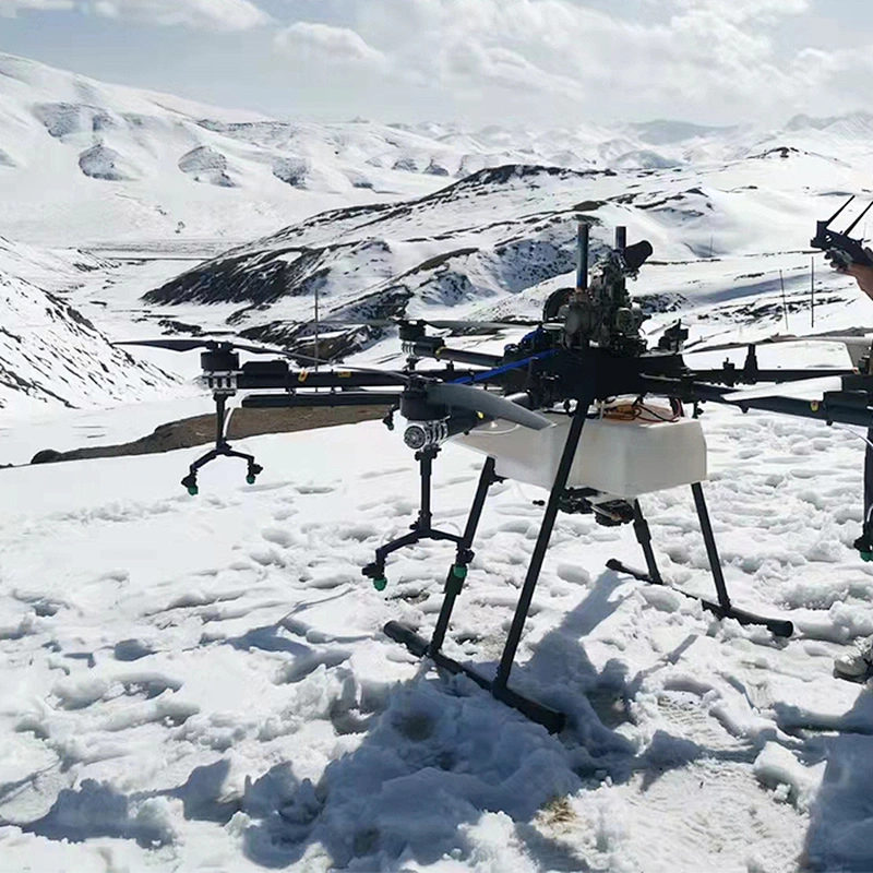 Oil-electric Hybrid 6-axis 60L Best Drones For Agriculture