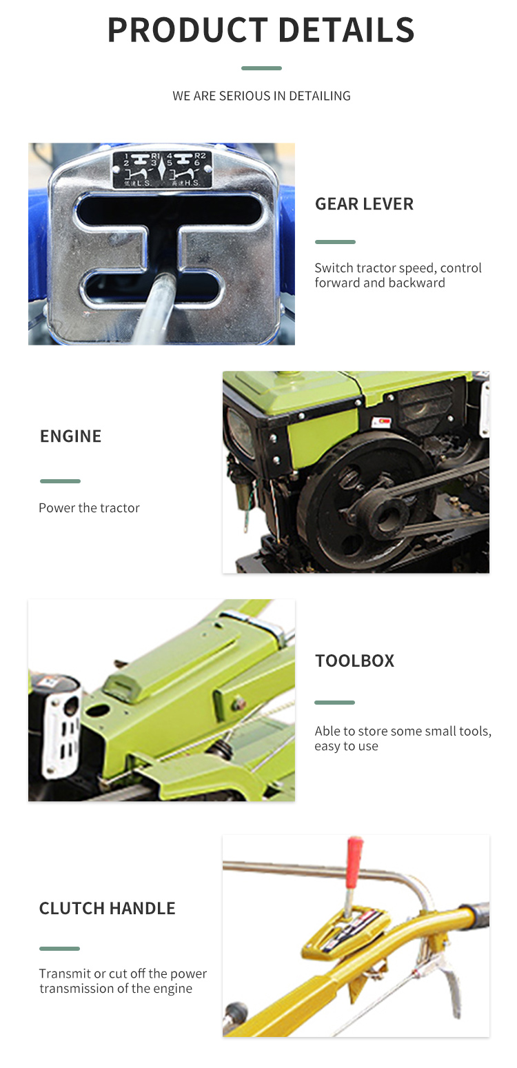 20hp walking tractor