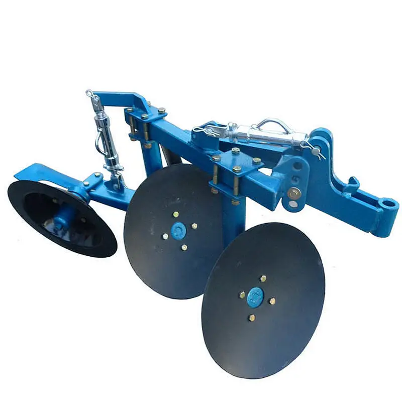 Disc plow for walking tractor