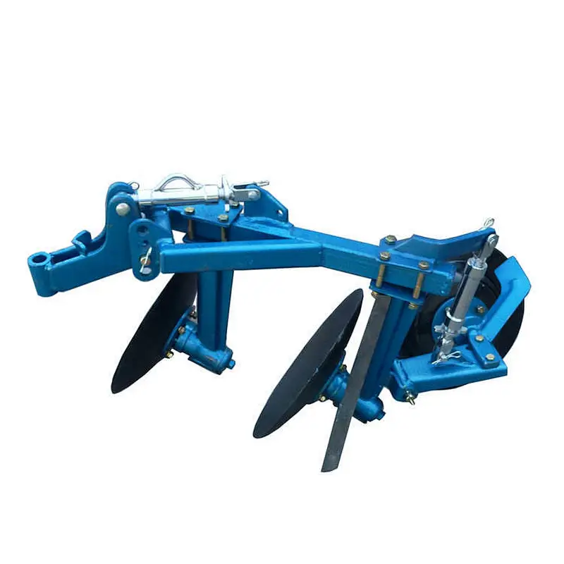 Disc plow for walking tractor