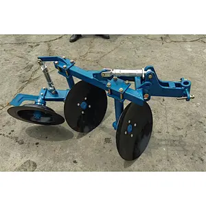 Disc plow for walking tractor