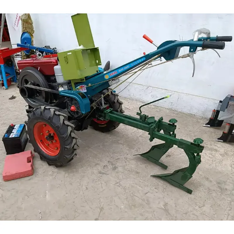 Walking tractor accessories double plow