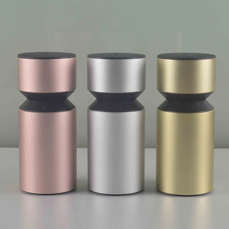 Aluminum car waterless rechargeable essential oil diffuser