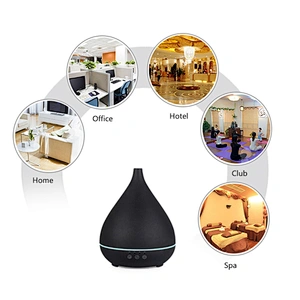 400ml High Quality Factory Price Ultrasonic Aroma Diffuser Black