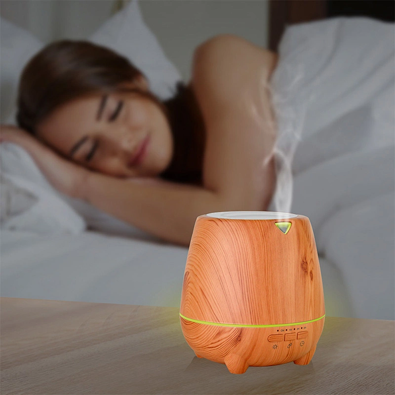 Wood Ultrasonic 500ML Aroma Diffuser and Humidifier with Colorful Night Light