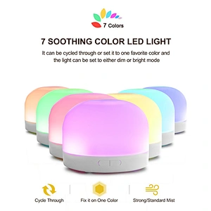 Night lamp portable waterless essential oil nebulizer