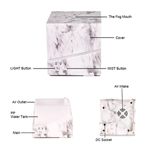 Square Marble Grain 300ml Electric Fragrance Aroma Essential Oil Diffuser