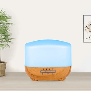 Portable 500Ml Wood Grain 7 Colors Light Aromatherapy Essential Oil Machine Home Ultrasonic Aroma Diffuser