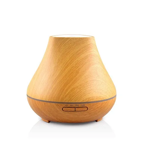 400ml Wood Grain Ultrasonic Aromatherapy Essential Oil Aroma Diffuser Factory Wholesale