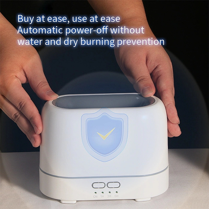 2022 New 200ML Flame Aroma Diffuser Essential oil air diffuser Flame Air Humidifier With warm Night Light For Desktop