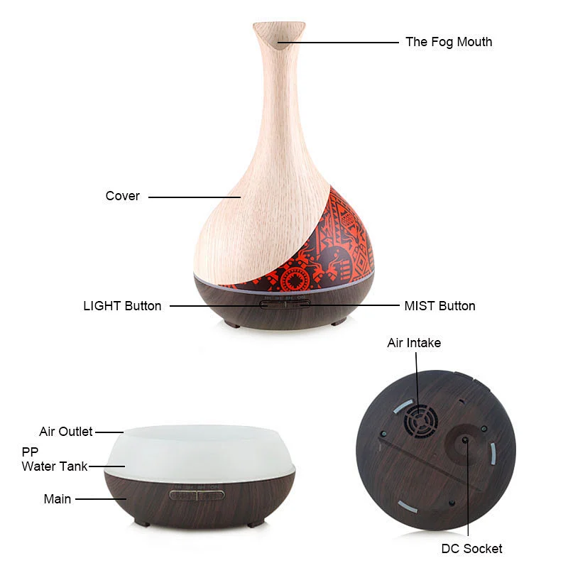 300ML Night Light Humidification Aromatherapy Diffuser