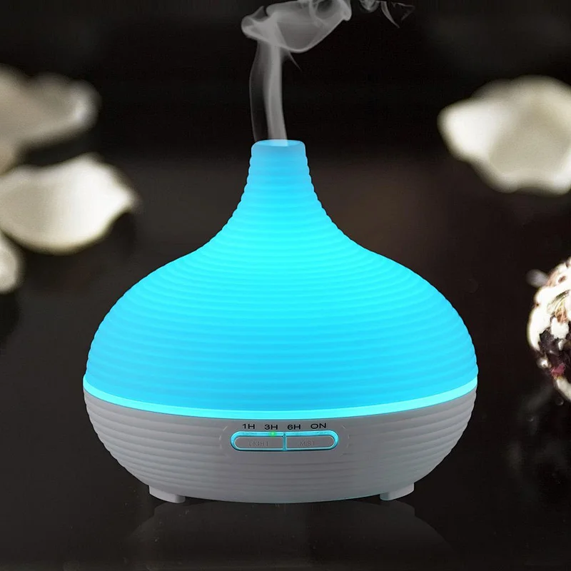 300ml Wood Grain Essential Oil Diffuser for bedroom 3 Colors are Available