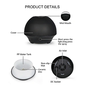Iron Aroma Diffuser With 200ML Capacity Night Light