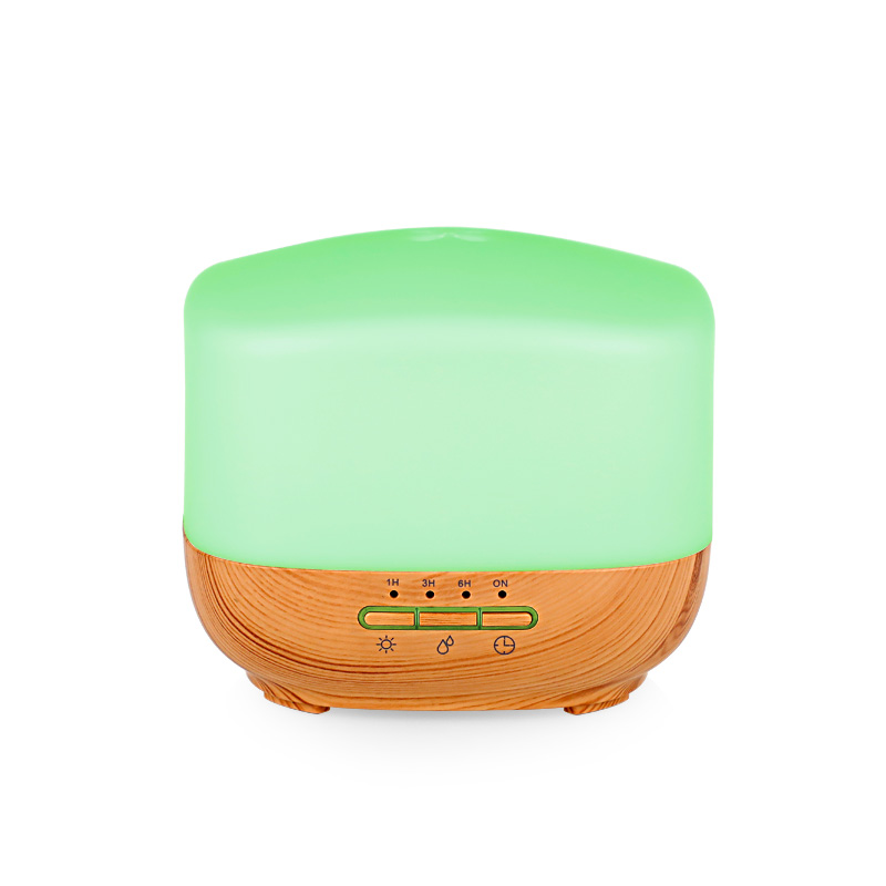 Portable 500Ml Wood Grain 7 Colors Light Aromatherapy Essential Oil Machine Home Ultrasonic Aroma Diffuser