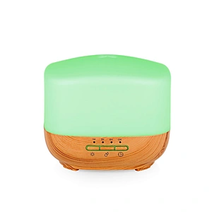 Portable 500Ml Wood Grain 7 Colors Light Aromatherapy Essential Oil Machine Home Ultrasonic Aroma Diffuser