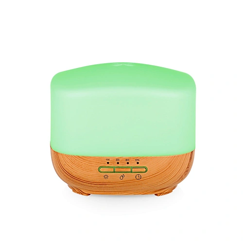 Portable 500Ml Wood Grain 7 Colors Light Aromatherapy Essential Oil Machine Home Ultrasonic Aroma Diffuser