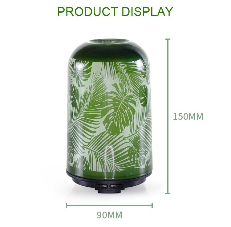100ML Glass Aroma Diffuser 7 Color LED lights Aromatherapy