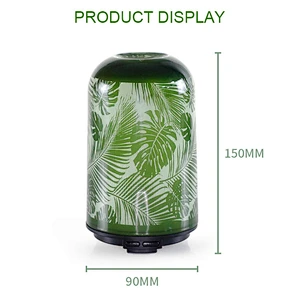 100ML Glass Aroma Diffuser 7 Color LED lights Aromatherapy