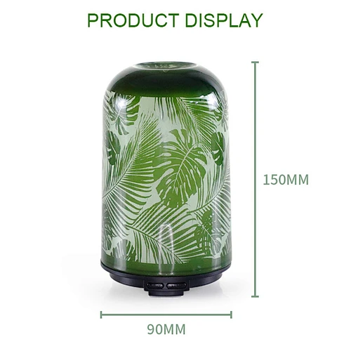 100ML Glass Aroma Diffuser 7 Color LED lights Aromatherapy