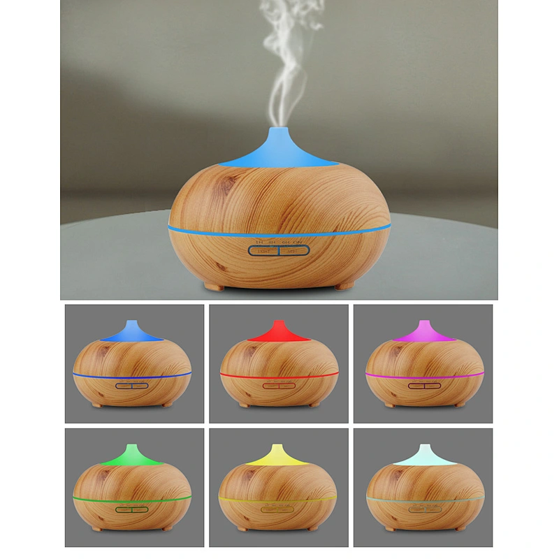 Wood Grain Aroma Diffuser with 300ML Capacity