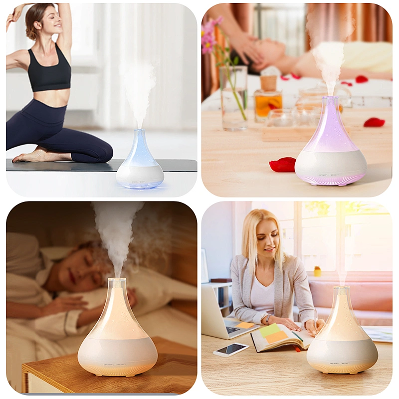 Factory Wholesale New Home Ultrasonic Air Essential Oil Diffusers Humidifier 350ml TUYA App Controlled Wifi Smart Aroma Diffuser