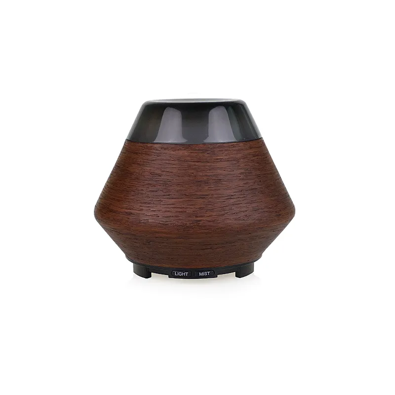 200ML Wood Grain Aroma Diffuser Night Light Aromatherapy