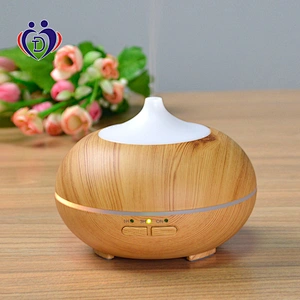 7 Colors Ultrasonic Humidifier Aroma Diffuser Humidifier 150ml Wood Grain Aroma Diffuser Mini Humidifier