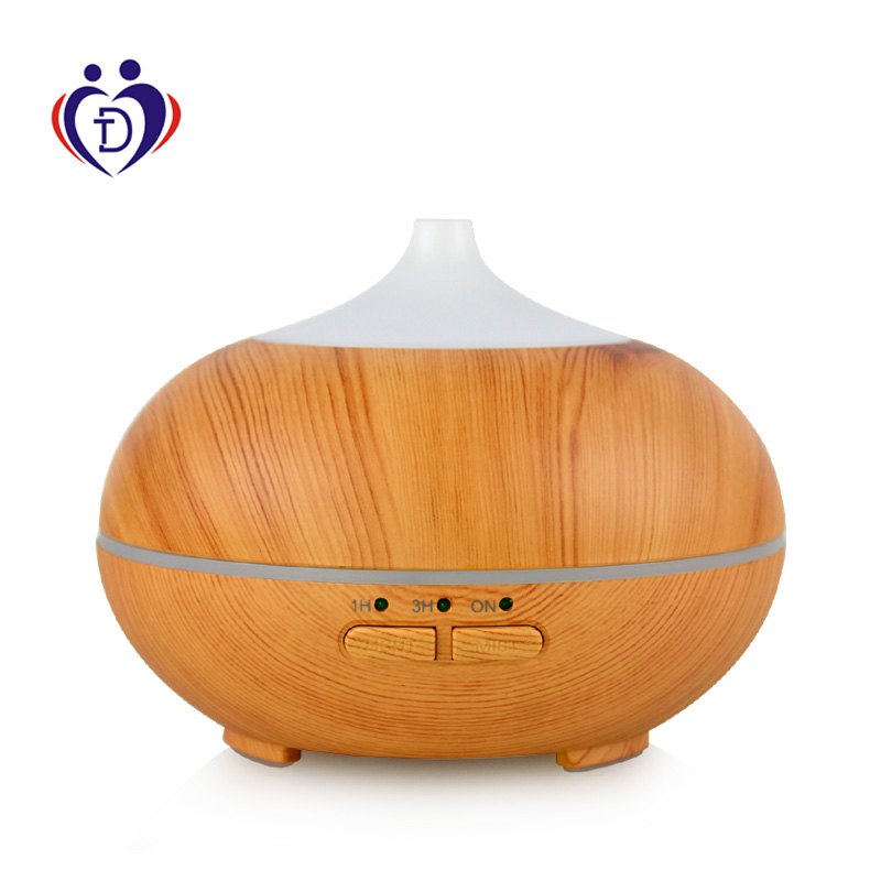 7 Colors Ultrasonic Humidifier Aroma Diffuser Humidifier 150ml Wood Grain Aroma Diffuser Mini Humidifier