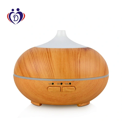 7 Colors Ultrasonic Humidifier Aroma Diffuser Humidifier 150ml Wood Grain Aroma Diffuser Mini Humidifier