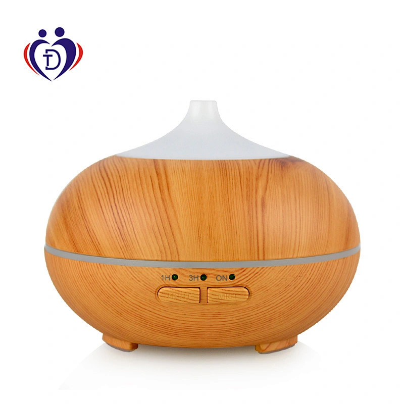 7 Colors Ultrasonic Humidifier Aroma Diffuser Humidifier 150ml Wood Grain Aroma Diffuser Mini Humidifier