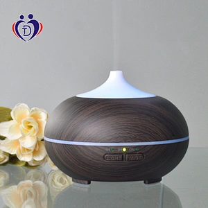 7 Colors Ultrasonic Humidifier Aroma Diffuser Humidifier 150ml Wood Grain Aroma Diffuser Mini Humidifier
