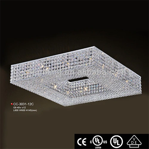 Fashional tread crystal bead shade dubai ceiling light importers flush mount ceiling lamp