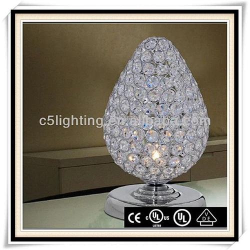 Crystal Egg Bedside Nightstand Table Lamp/Light For Home/Hotel