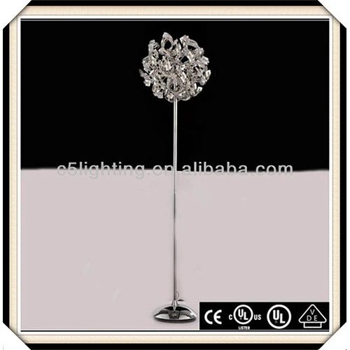 2019 Iron Flower Crystal Beautiful Luxury Classic Floor Standing Lamp