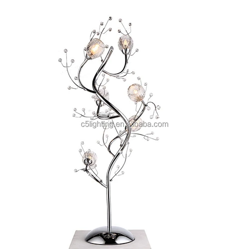 american style luxurey home decorative glass crystal tabel lamp zhongshan made in china