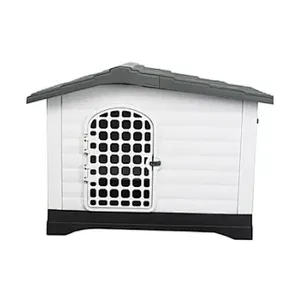 Outdoor Pet Dog Kennel House Waterproof And Windproof Large Plastic Dog House With Door