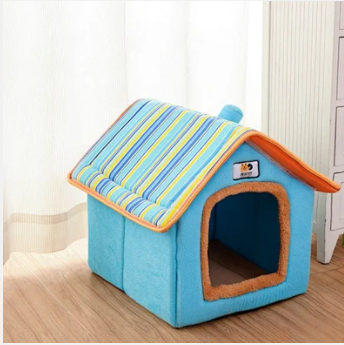 Wholesale soft dog house indoor portable winter warm foldable memory foam pet house for dog