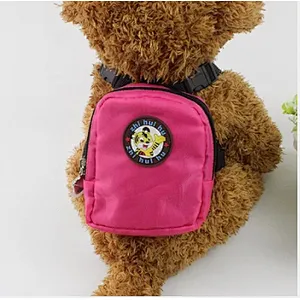 Wholesale Pet Outside Backpack Adjustable Dog Rucksack Bag Oxford Dog Backpack with Leash Harness