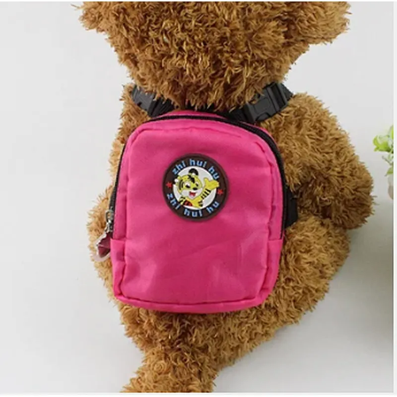 Wholesale Pet Outside Backpack Adjustable Dog Rucksack Bag Oxford Dog Backpack with Leash Harness