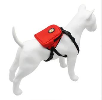 Wholesale Pet Outside Backpack Adjustable Dog Rucksack Bag Oxford Dog Backpack with Leash Harness