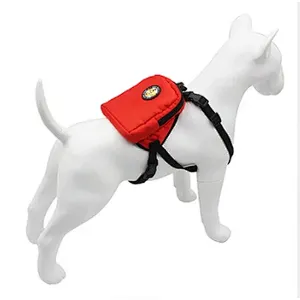 Wholesale Pet Outside Backpack Adjustable Dog Rucksack Bag Oxford Dog Backpack with Leash Harness