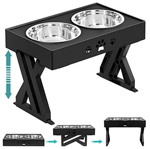 Stainless Steel Dog Bowl With Stand