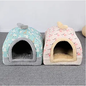 Windproof Pet House Dog Cheap Indoor Winter Warm Soft Foldable Large Dog House For Sale